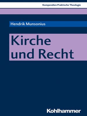 cover image of Kirche und Recht
